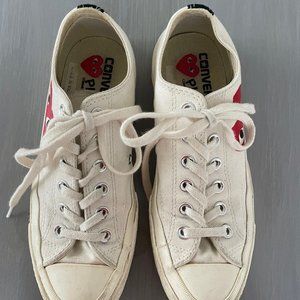 Comme Des Garcons PLAY x Converse Unisex Chuck Taylor Lace Up Sneakers
